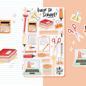 Sticker Sheet - Back to School - Bullet Journal and Planner Sticker