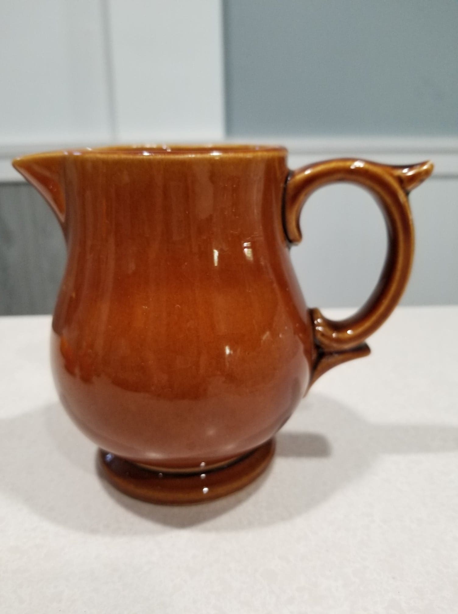 Vintage McCoy Brown Pottery Pitcher Creamer Etsy