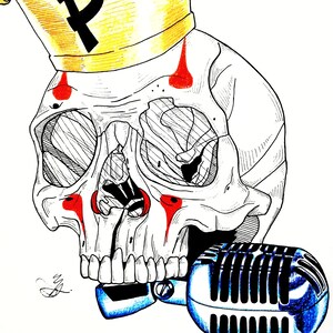 Sad Clown Skull