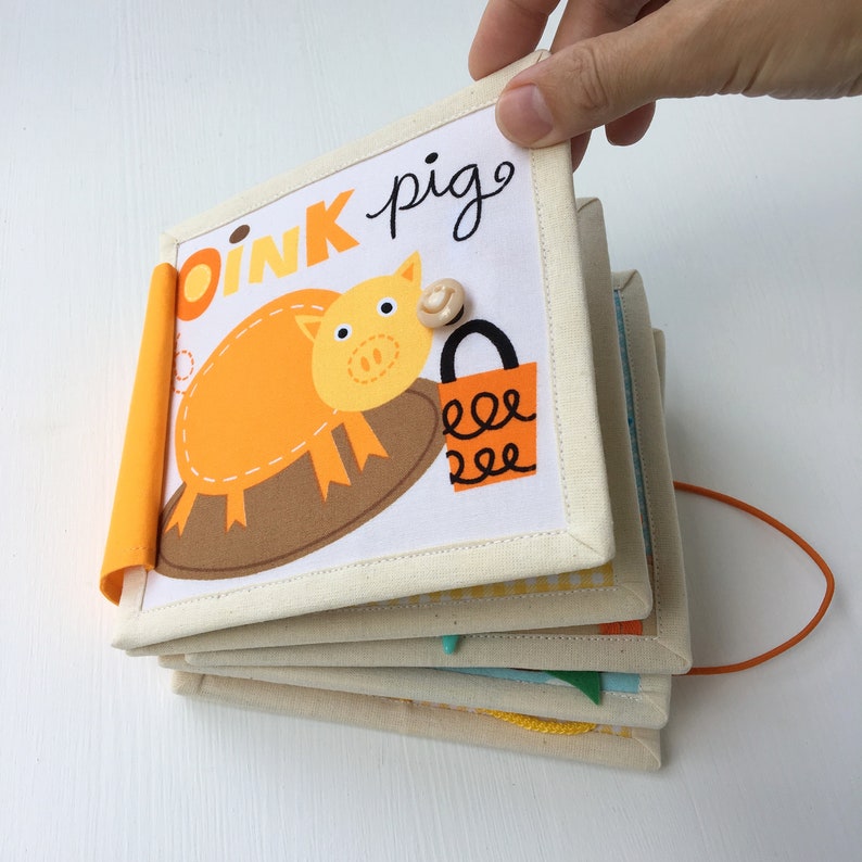 Quiet busy toddler book for one year old Montessori soft baby Etsy
