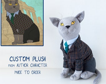 Plushie from author character Commission toy from book cartoon hero Personalized Custom Gift Creature from anime Doll Plushie Stuffed animal