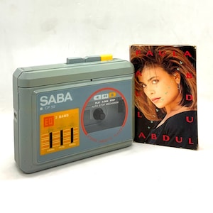 Rare 80s Saba walkman cassette player with Equalizer & belt clip
