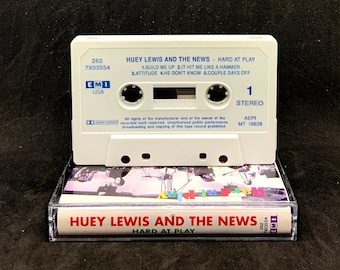 Huey Lewis and the News  - Hard at play audio cassette album