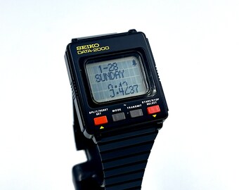 SEIKO DATA 2000 Watch Retro Tech Masterpiece Etsy