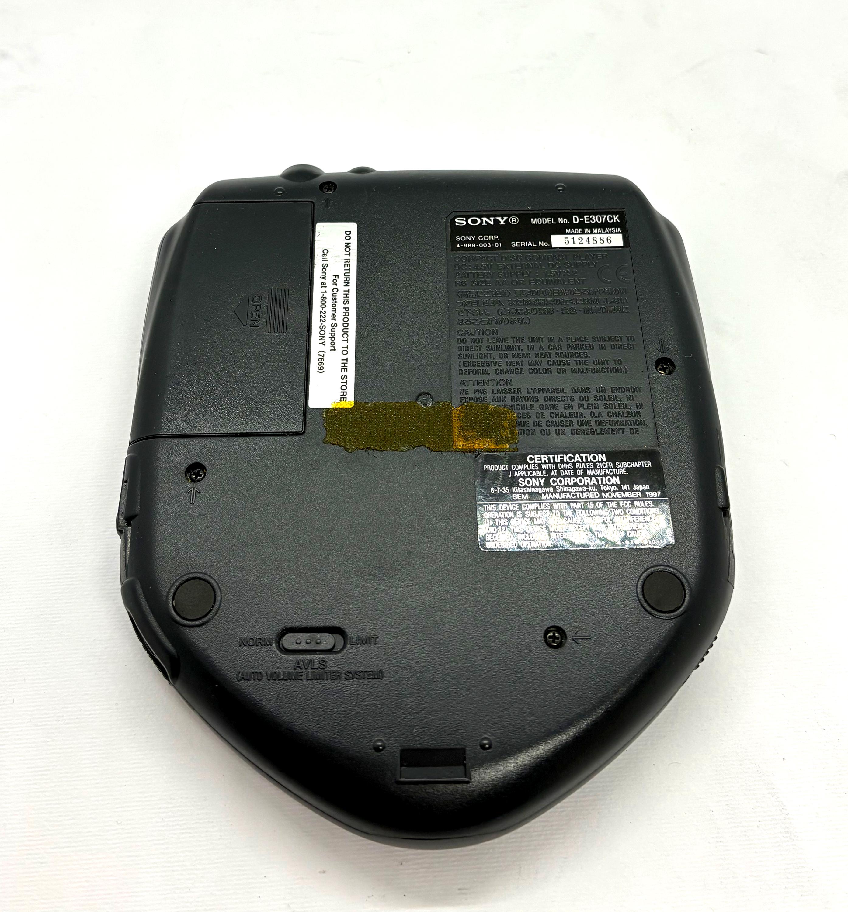 SONY DISCMAN Cd Player With Digital Mega Bass - Etsy
