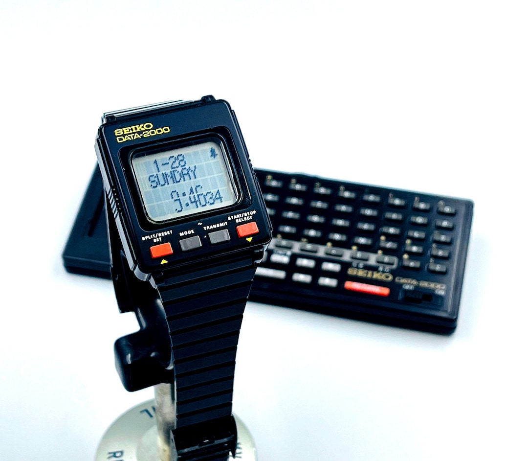 SEIKO DATA 2000 Watch Retro Tech Masterpiece Etsy