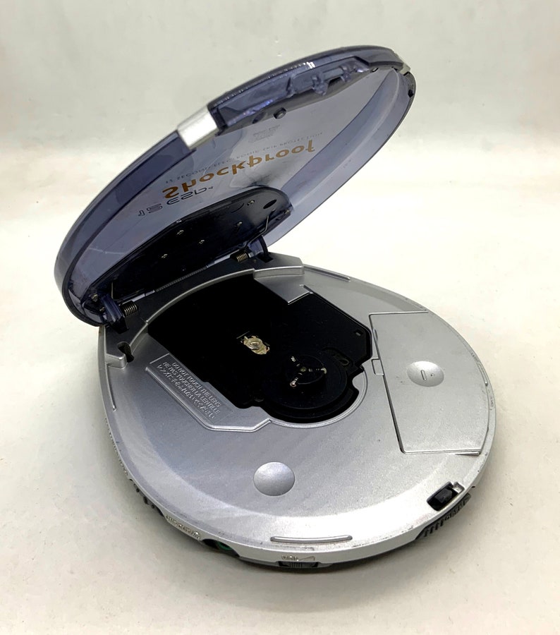 Retro 90s Philips transparent shockproof discman / cd player with belt clip / perfect working image 6
