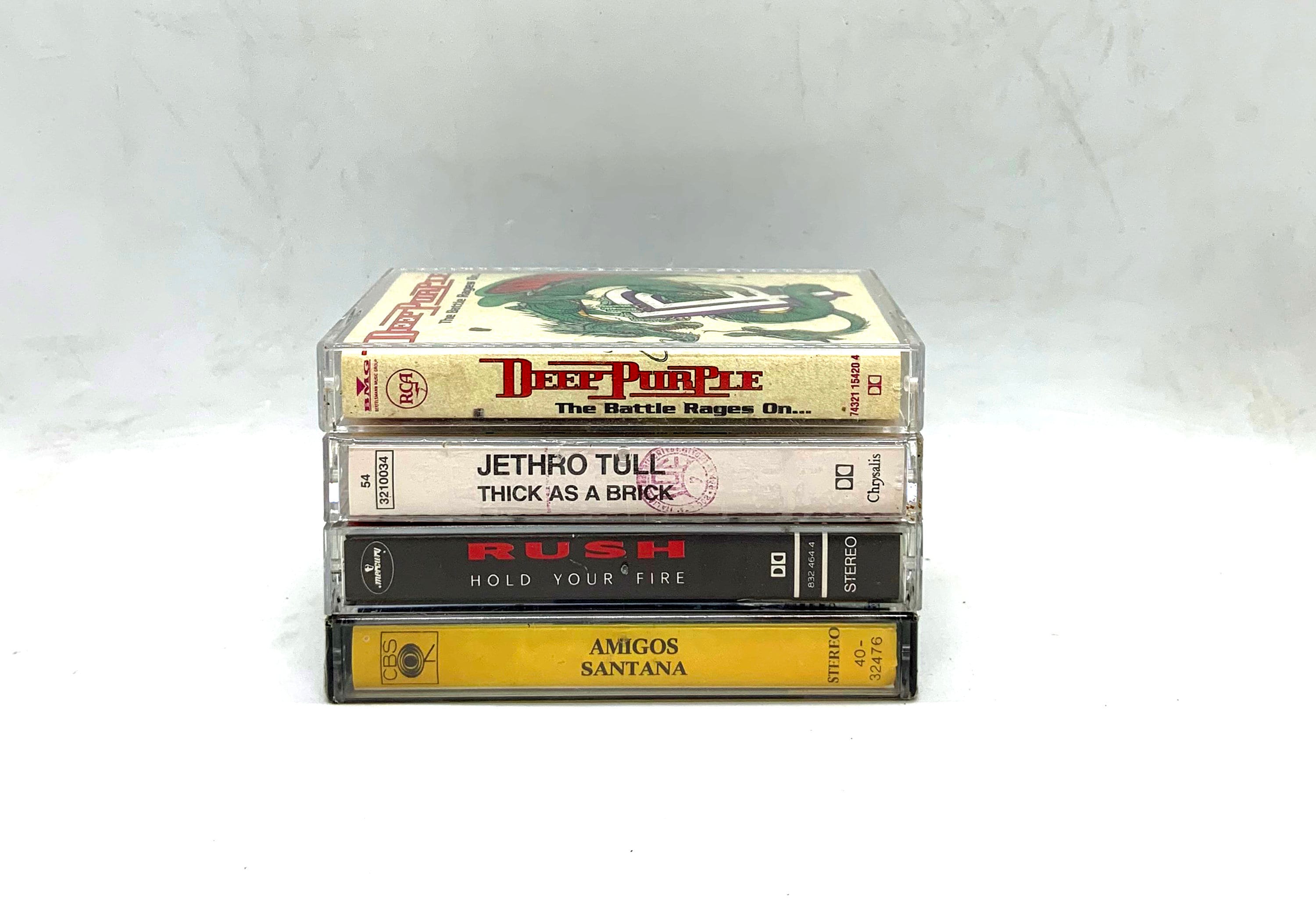 70s Classic Rock Lot of 4 Audio Cassette Tapes , Rush, Deep Purple, Santana , Jethro Tull Etsy