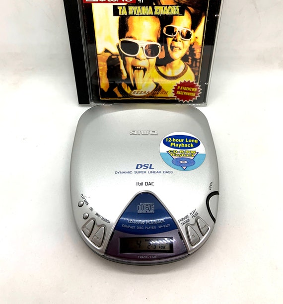 NOS 90s AIWA discman / reproductor de CD portátil con caja original,  auriculares y manuales -  España