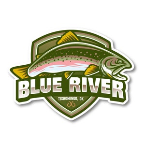 Blue River Vinyl Sticker
