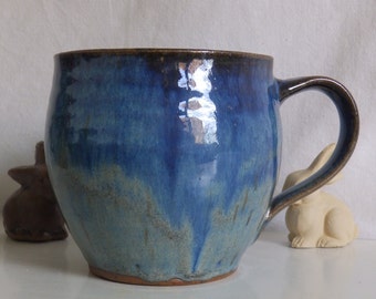 Keramik Tasse - Blau -450ml