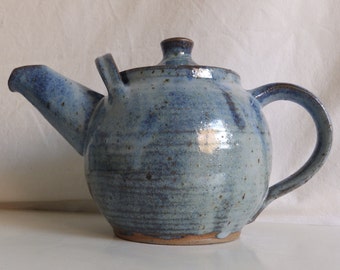 Mittlere Teekanne aus Keramik - Blau - ca. 1100 ml