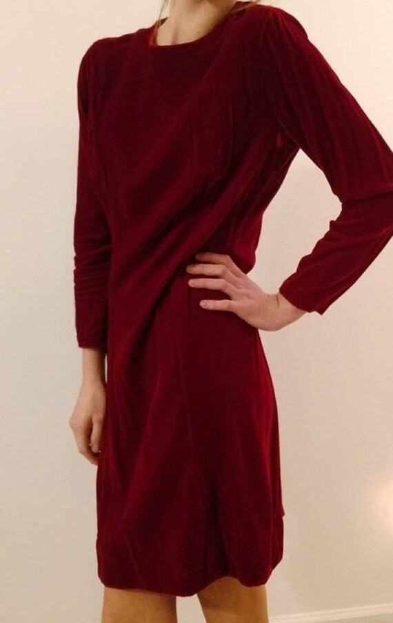 red velvet party dress