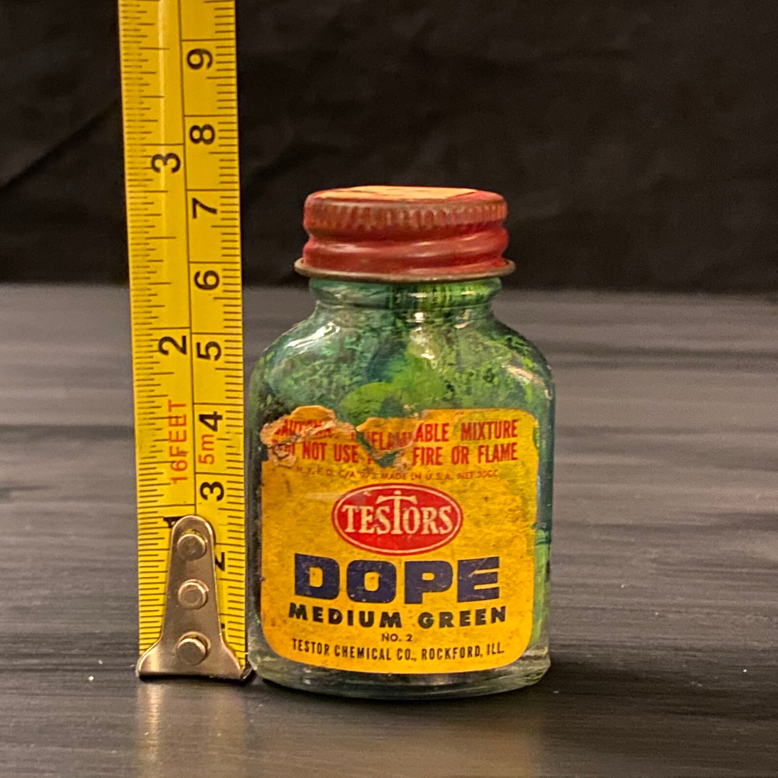 Testors Dope 30cc paint bottle 1950s medium green no. 2 Etsy