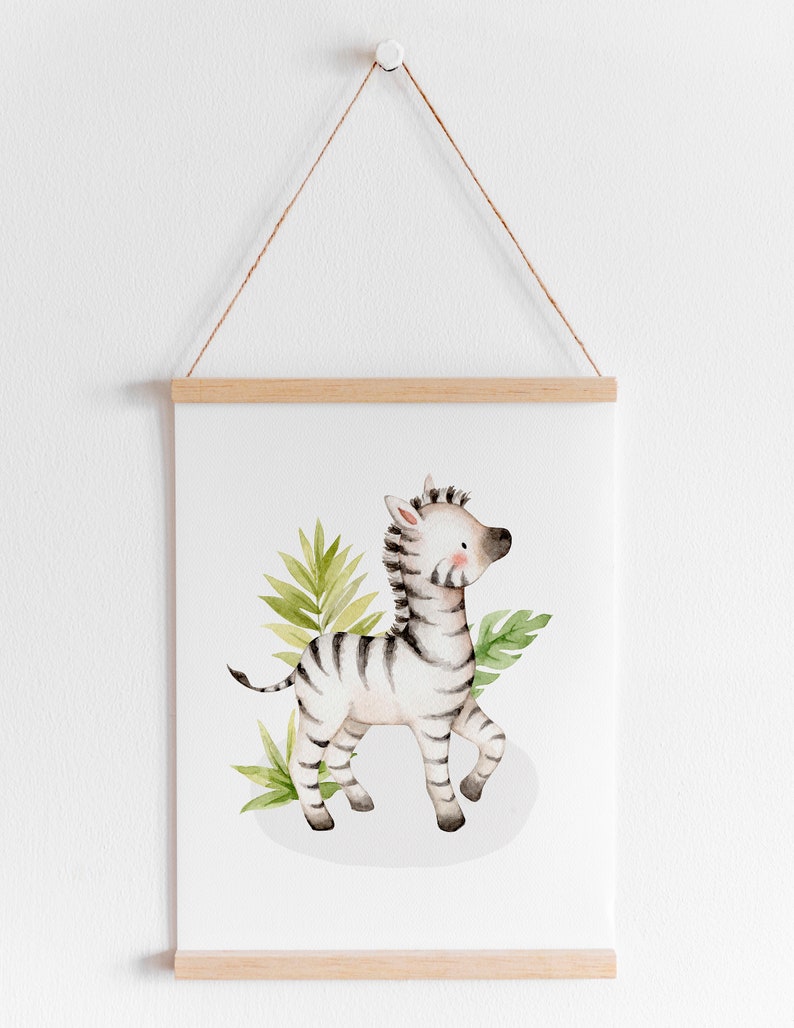 Safari Nursery Decor. Zebra Nursery Print. Instant Etsy
