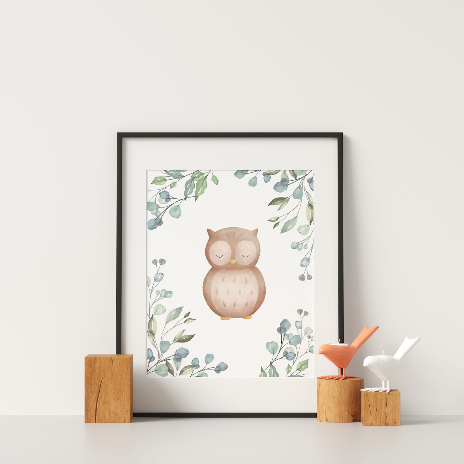 Owl Nursery Wall Art Woodland Nursery Decor. Woodland Forest - Etsy