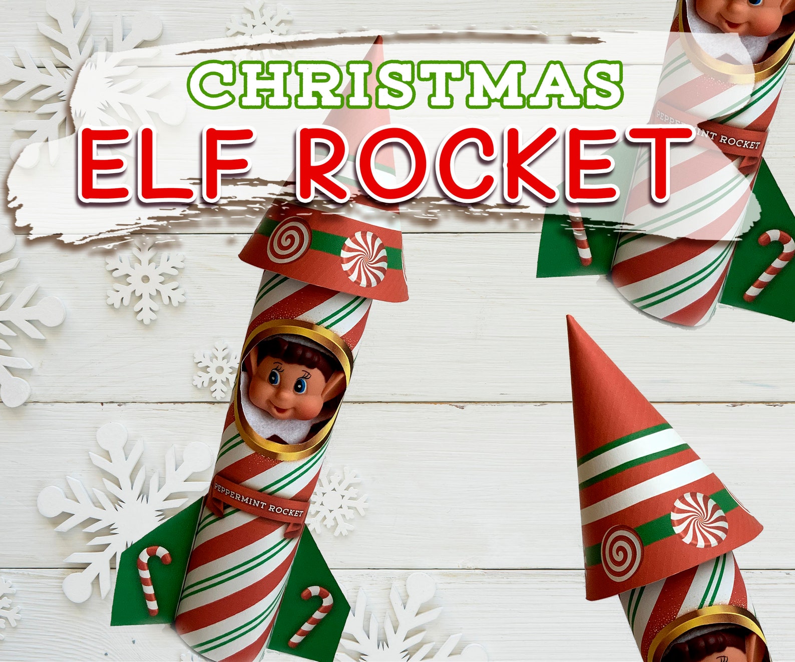 Christmas Elf Rocket Kit Elf Christmas Prop. Fun Printables - Etsy