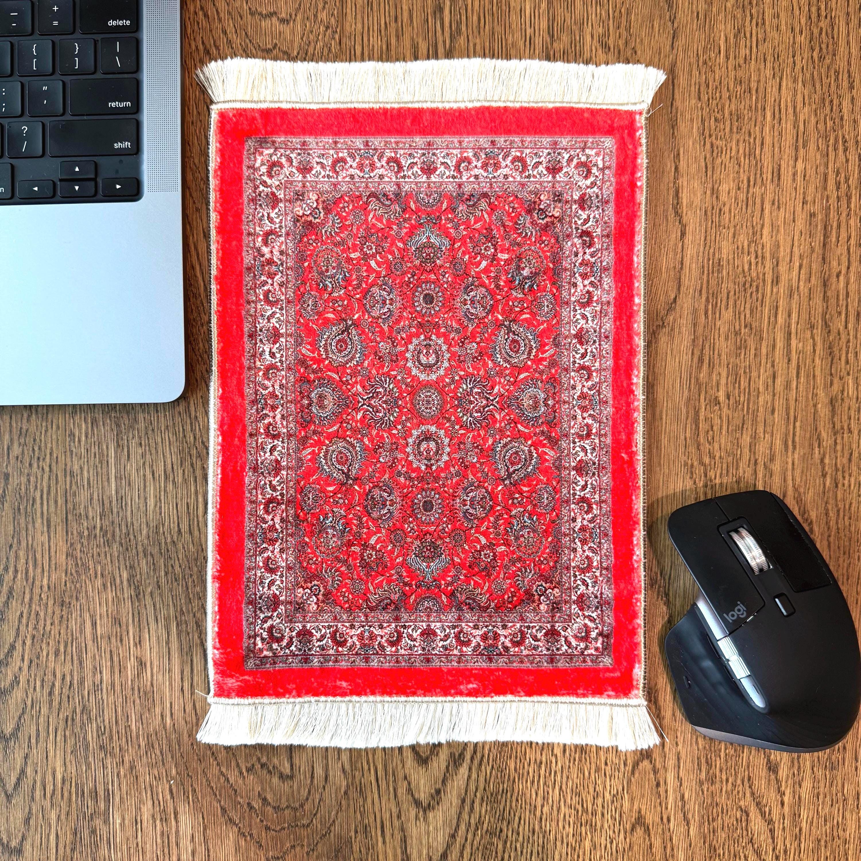 Mini Turkish Rug Mouse Pad | Kilim Carpet Style | Boho Desk Decor ...