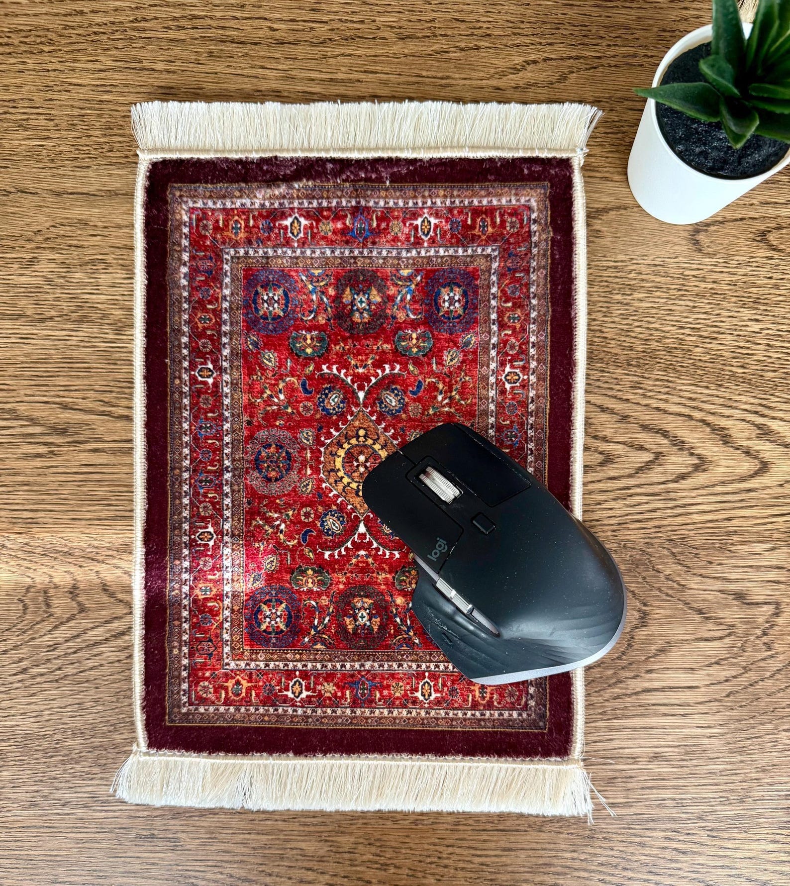 Mini Turkish Rug Mouse Pad | Kilim Carpet Style | Boho Desk Decor ...