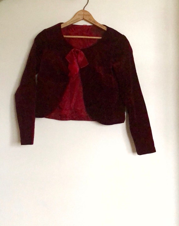 Vintage Velvet Skirt & Top Set - image 4