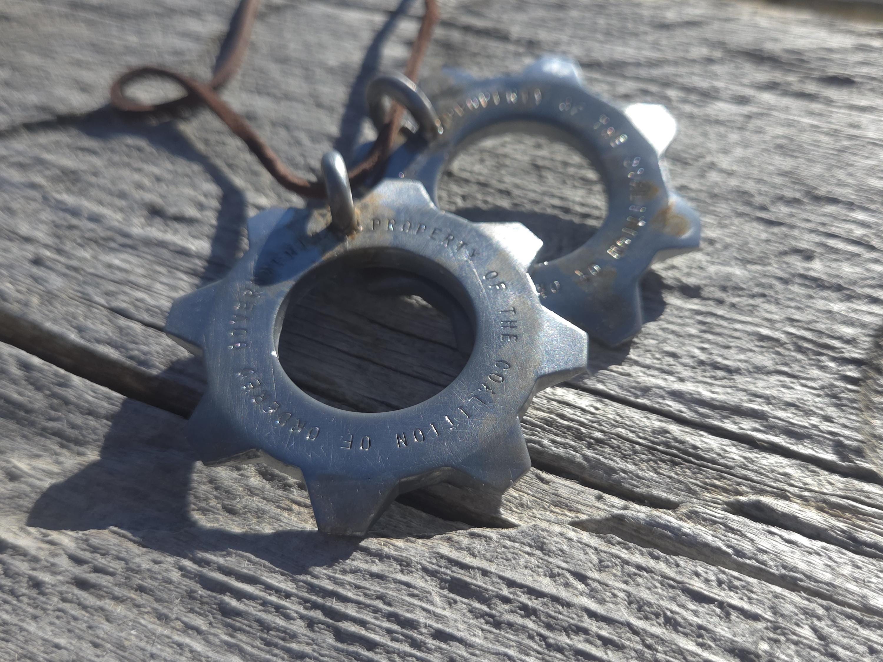 E-day Inspired Cog Tag - Etsy