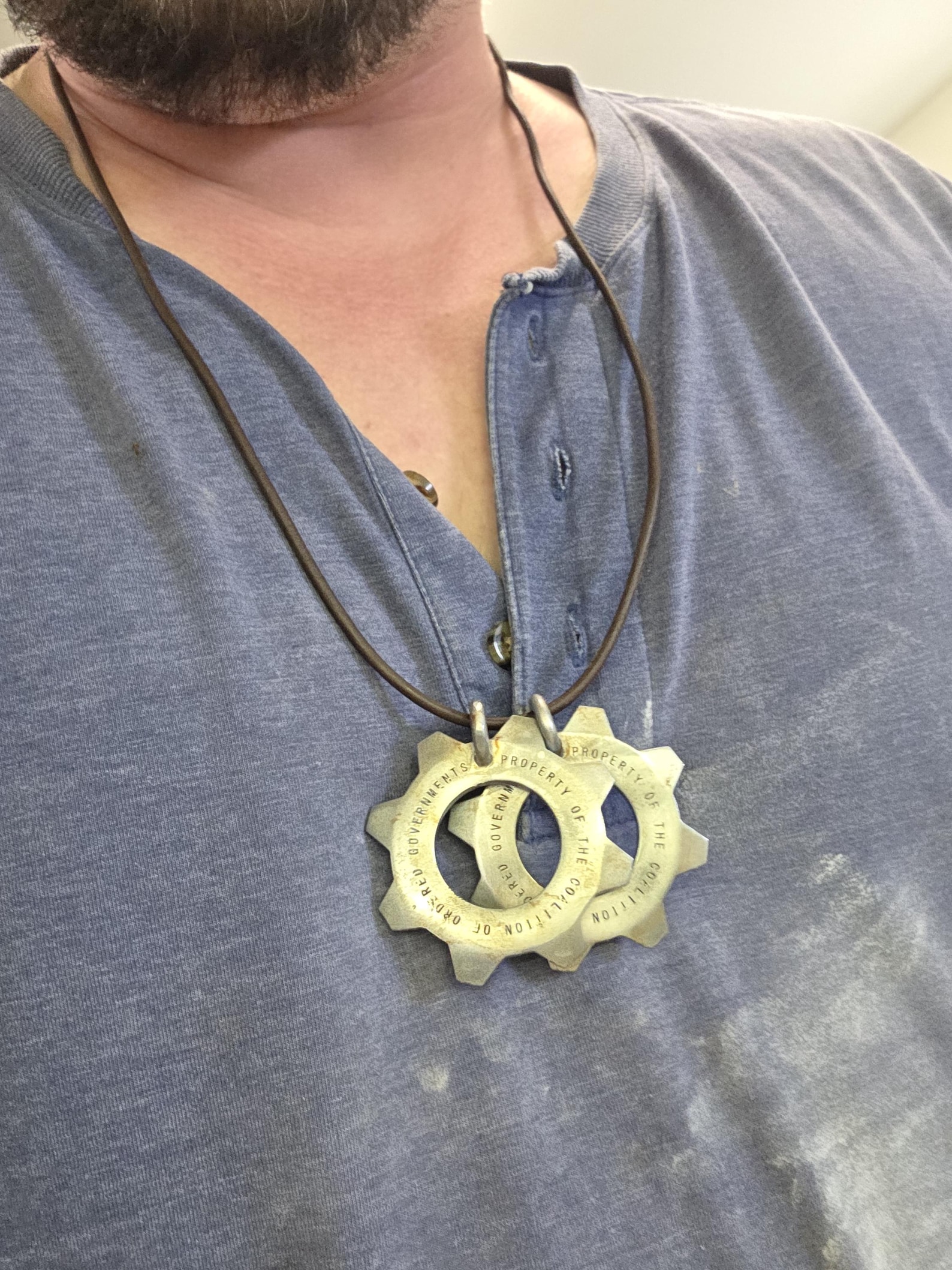 E-day Inspired Cog Tag - Etsy