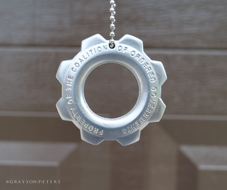 Gears of War Inspired cog Tag Etsy