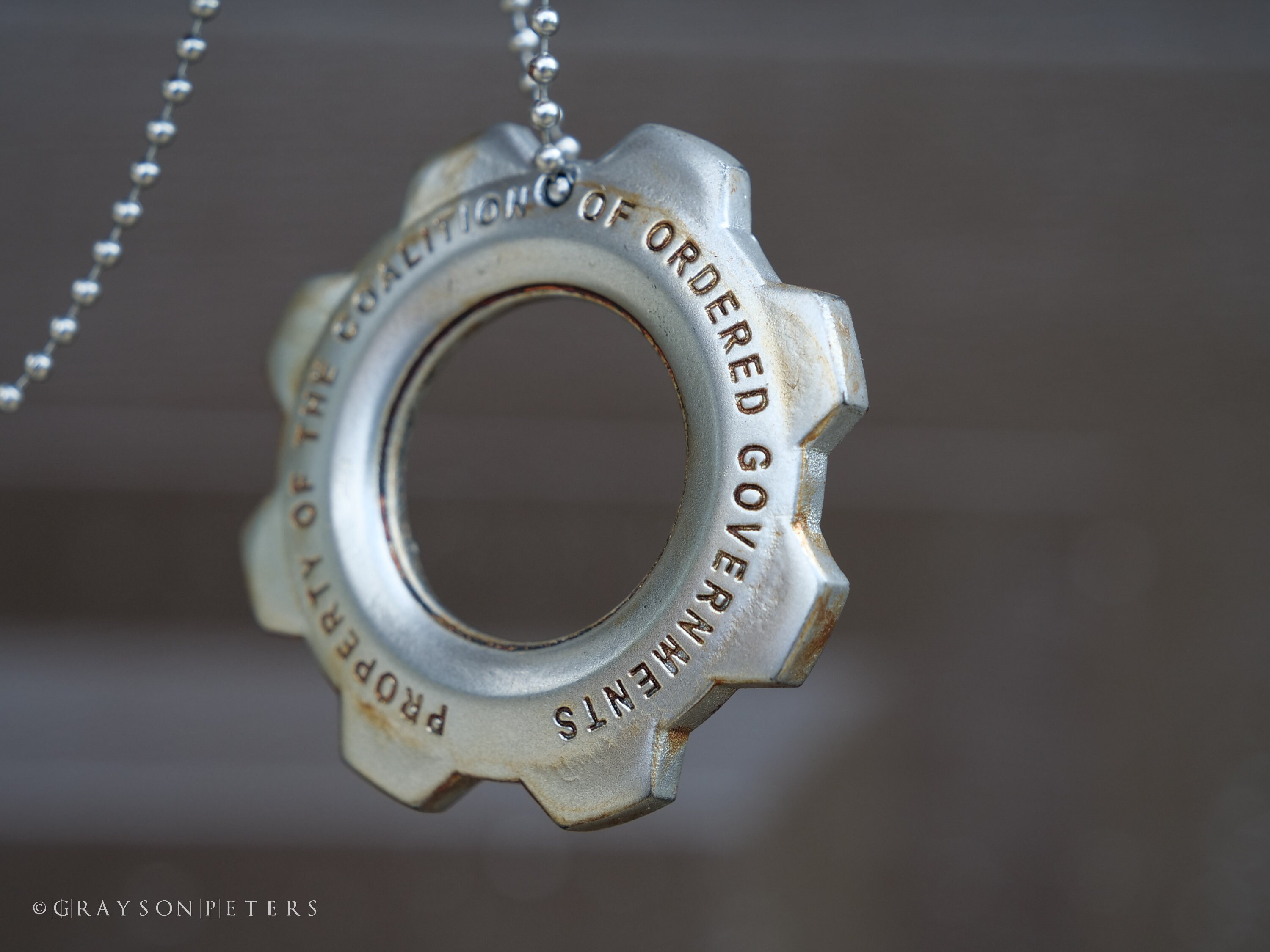Gears of War Inspired cog Tag Etsy