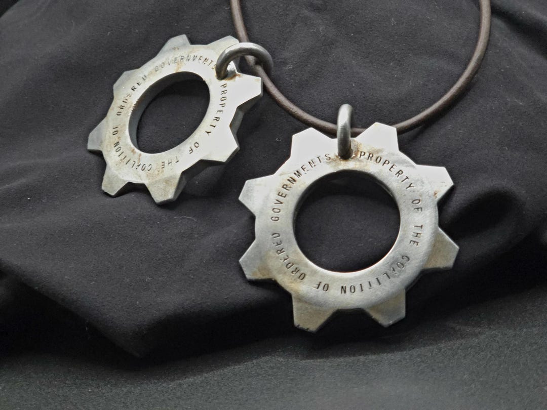 E-day Inspired Cog Tag - Etsy