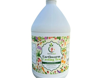 Infusion de vers de terre biologique VermisTerra – conditionneur de sol, rehausseur de plante (1 gallon)