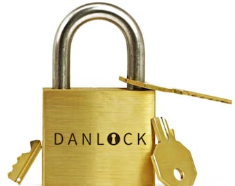 DanLock Sequential Discovery Puzzle Lock: Brass and Steel Brain Teaser for Adults