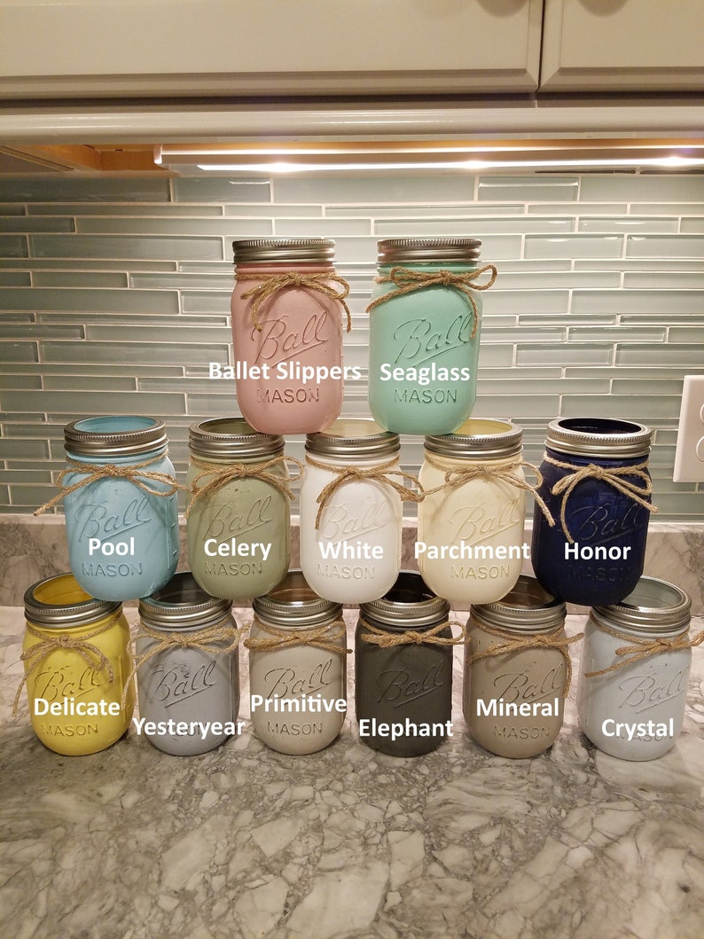 Custom Painted Mason Jar Mason Jars Painted Mason Jar Bulk Etsy