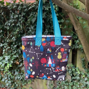 Handmade Halloween Trick or Treat Bag: Reusable Fabric Tote