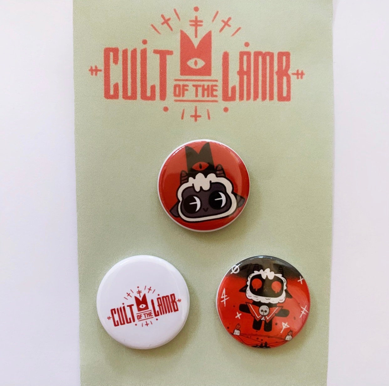 Cult of the Lamb Pin Badge Pack 25mm -  Portugal