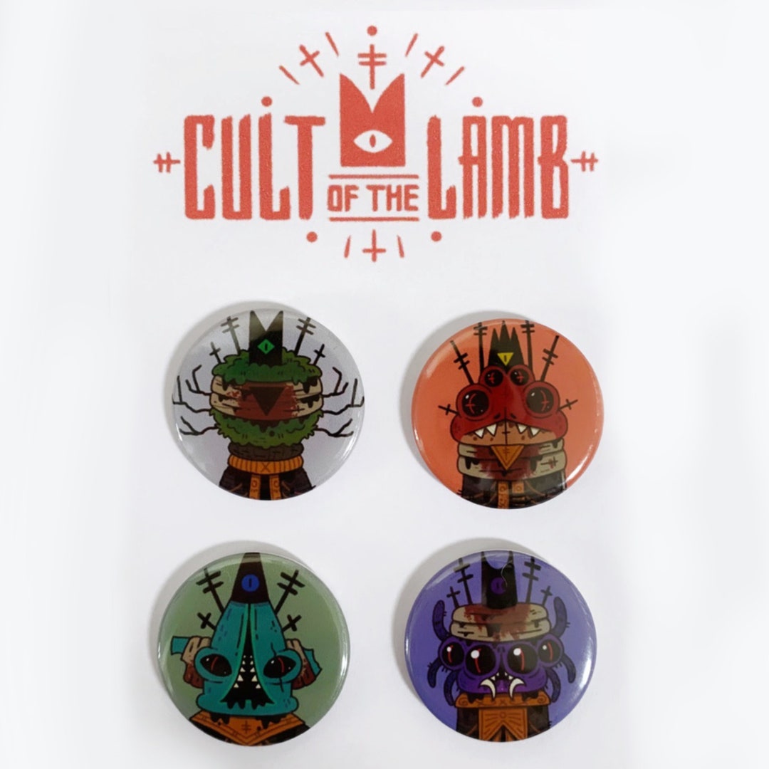 Cult of the Lamb Pin Badges // 4 25mm Etsy UK