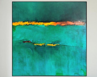 Large Green Abstract Painting Green Art Modern Abstract Painting Contemporary Painting Original Abstract Art Abstract Wall Paintings