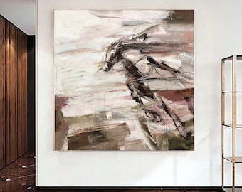 Abstract Horse Painting – Dynamic Modern Wall Art