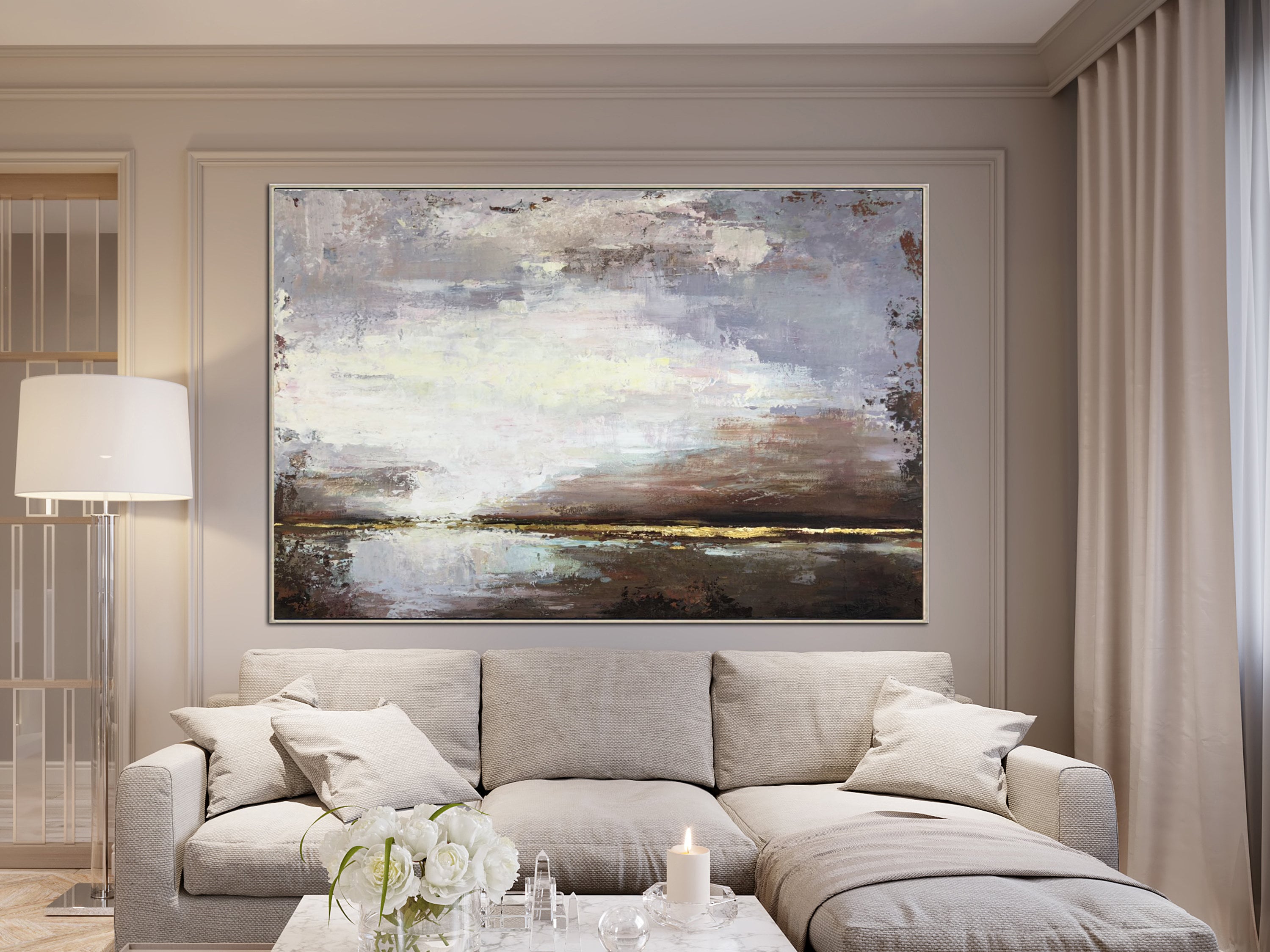 Art & Collectibles Original Abstract Art Living Room Wall Art