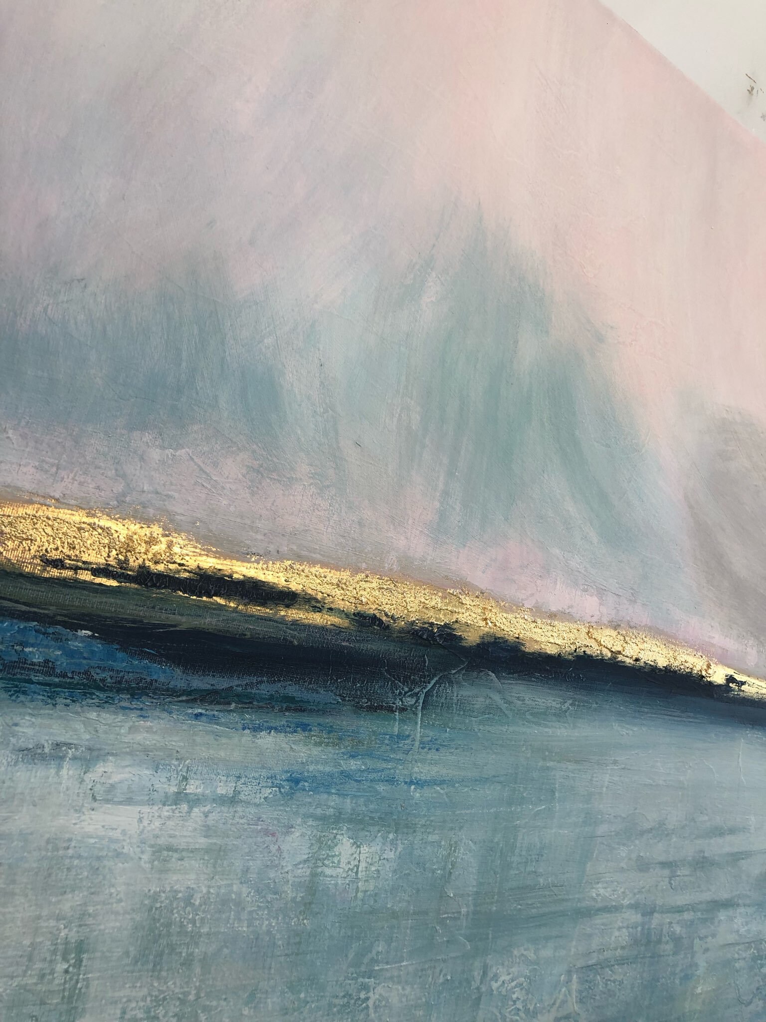 30x60 Large Abstract Seascape Paintings On Canvas Modern | Etsy
