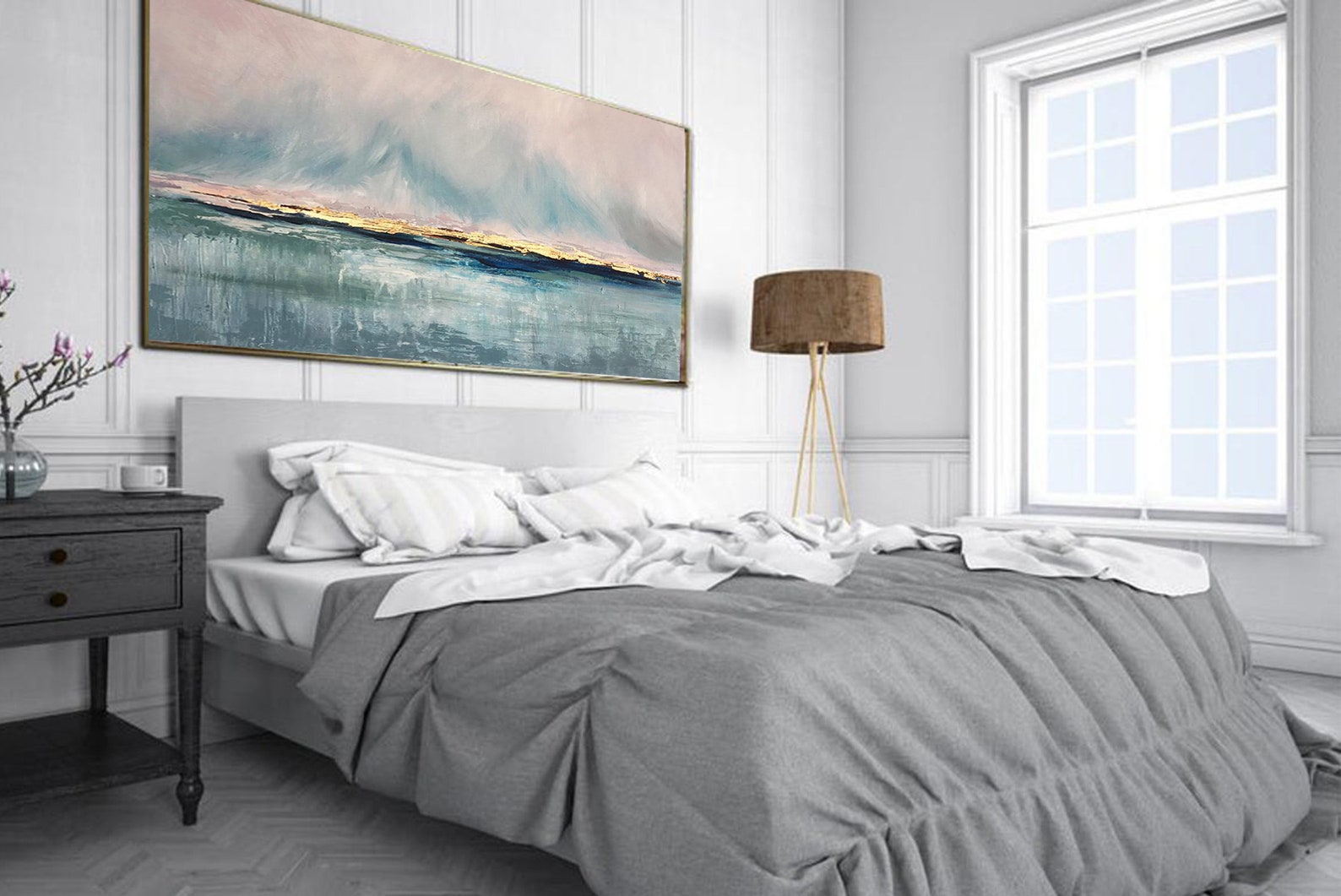 Ocean Painting Landscape Art Canvas Wall Art Seascape Wall Art - Etsy