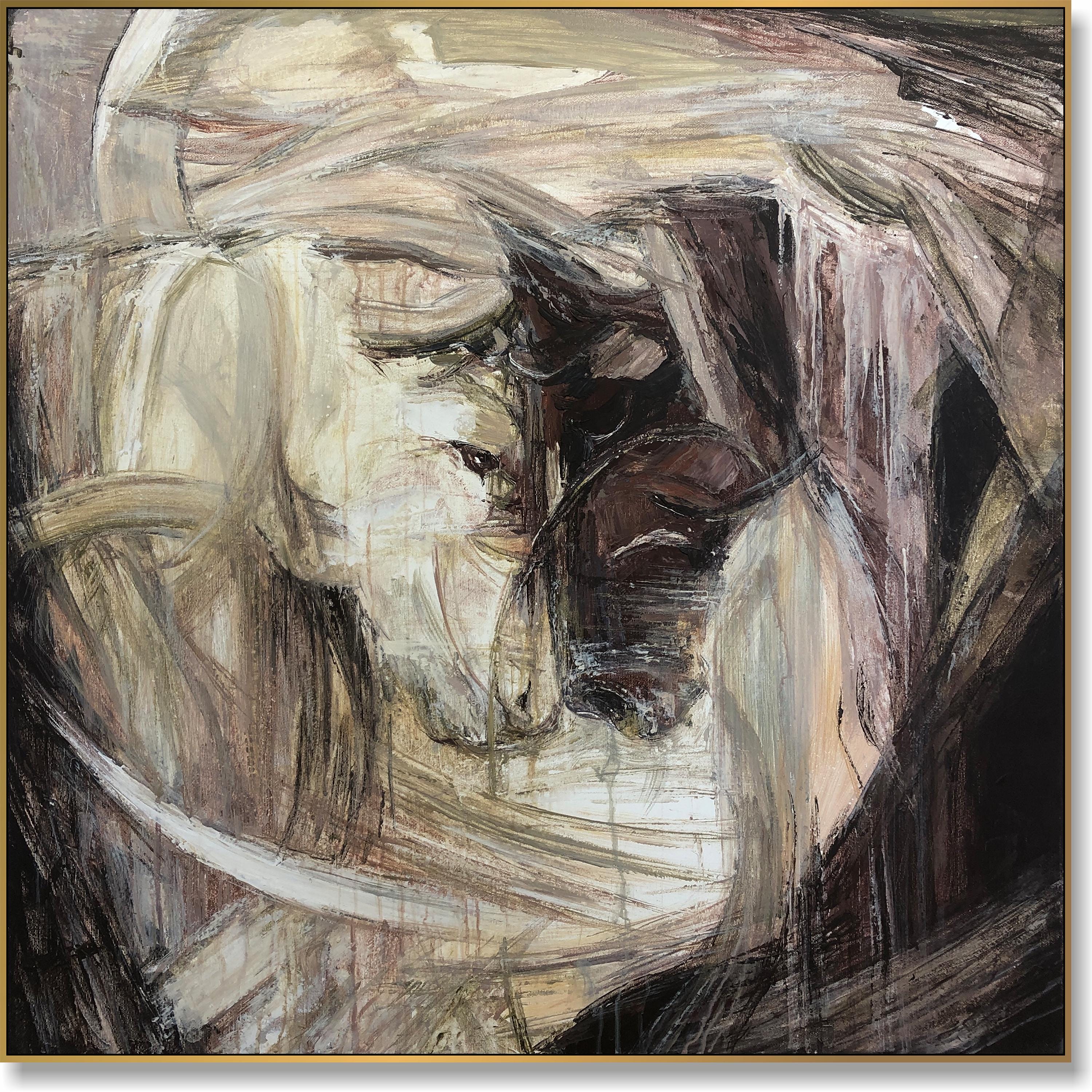 Rikke Darling 『A Twisted Way』デンマーク 絵画 抽象画 アクリル スプレーペイント アート 画家 リッケ・ダーリング R2505-085 宏美さん(@m_hiromi1104 )主催の ドローイング展「あきかぜ」に