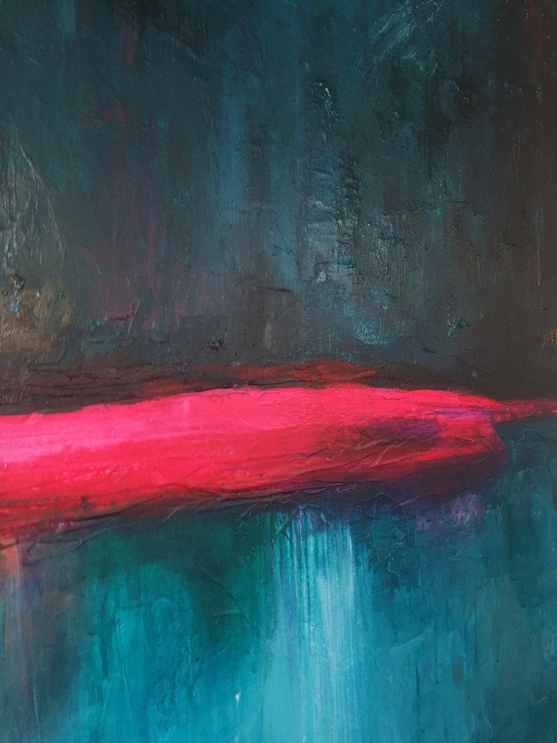 Large Abstract Painting on Canvas Seascape Wall Art Original Etsy