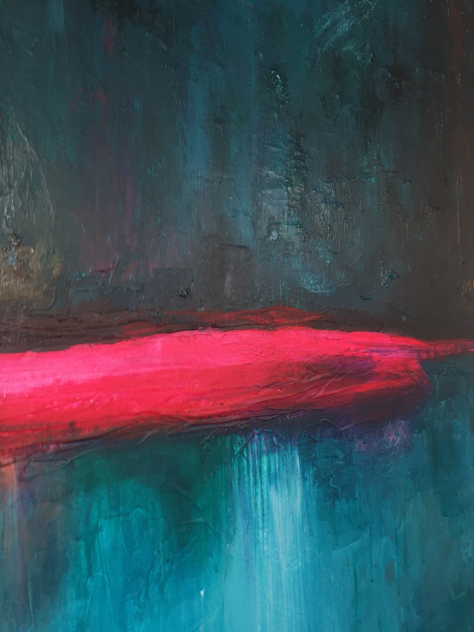 Dark Blue Painting Art Abstract Painting Original Artwork Etsy