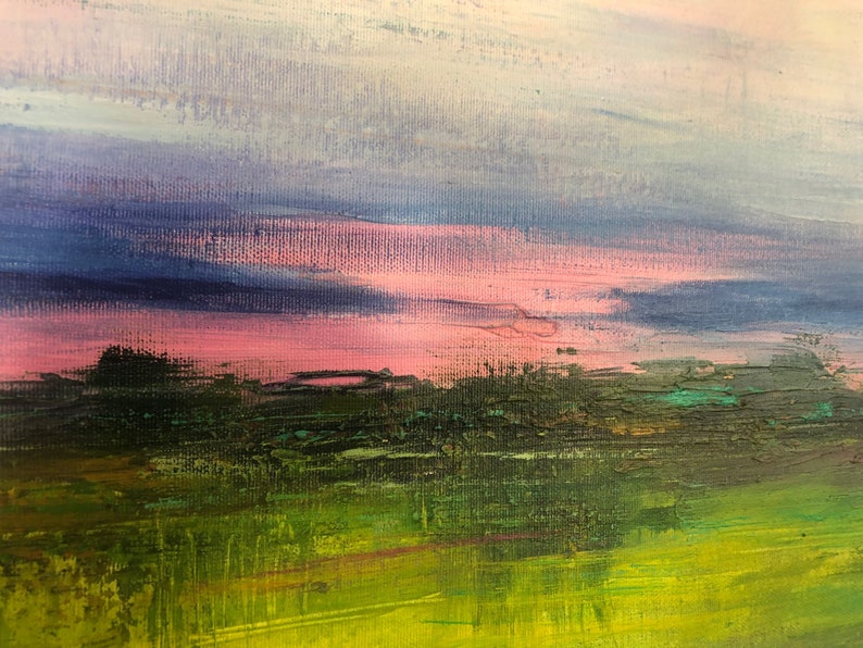 Oversized Wall Art Framed Landscape Wall Art Country Colorful Etsy