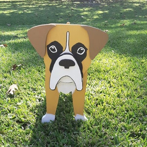 Scroll Saw Pattern Boxer Dog Planter