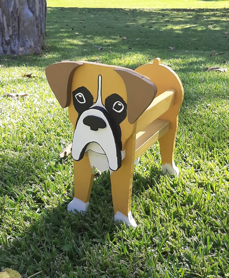 Scroll Saw Pattern Boxer Dog Planter Etsy