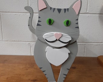 Scroll Saw Pattern Cat Planter, Animal Planter
