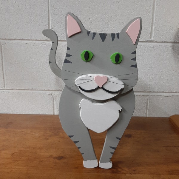 Scroll Saw Pattern Cat Planter, Animal Planter