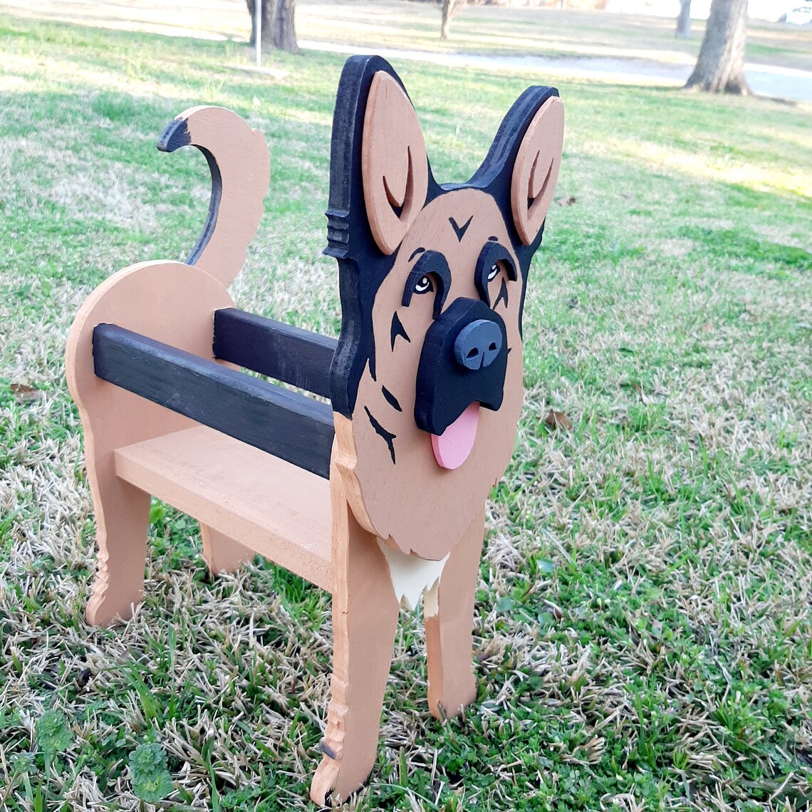 Scroll Saw Pattern German Shepherd Planter Animal Planter Etsy Australia