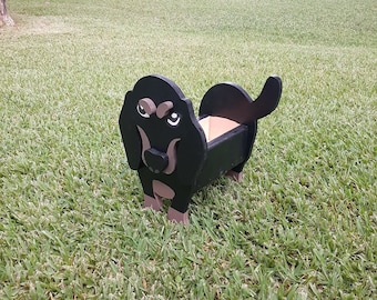 Scroll saw Pattern Dachshund Weenie Dog Planter 